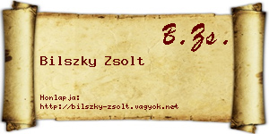 Bilszky Zsolt névjegykártya